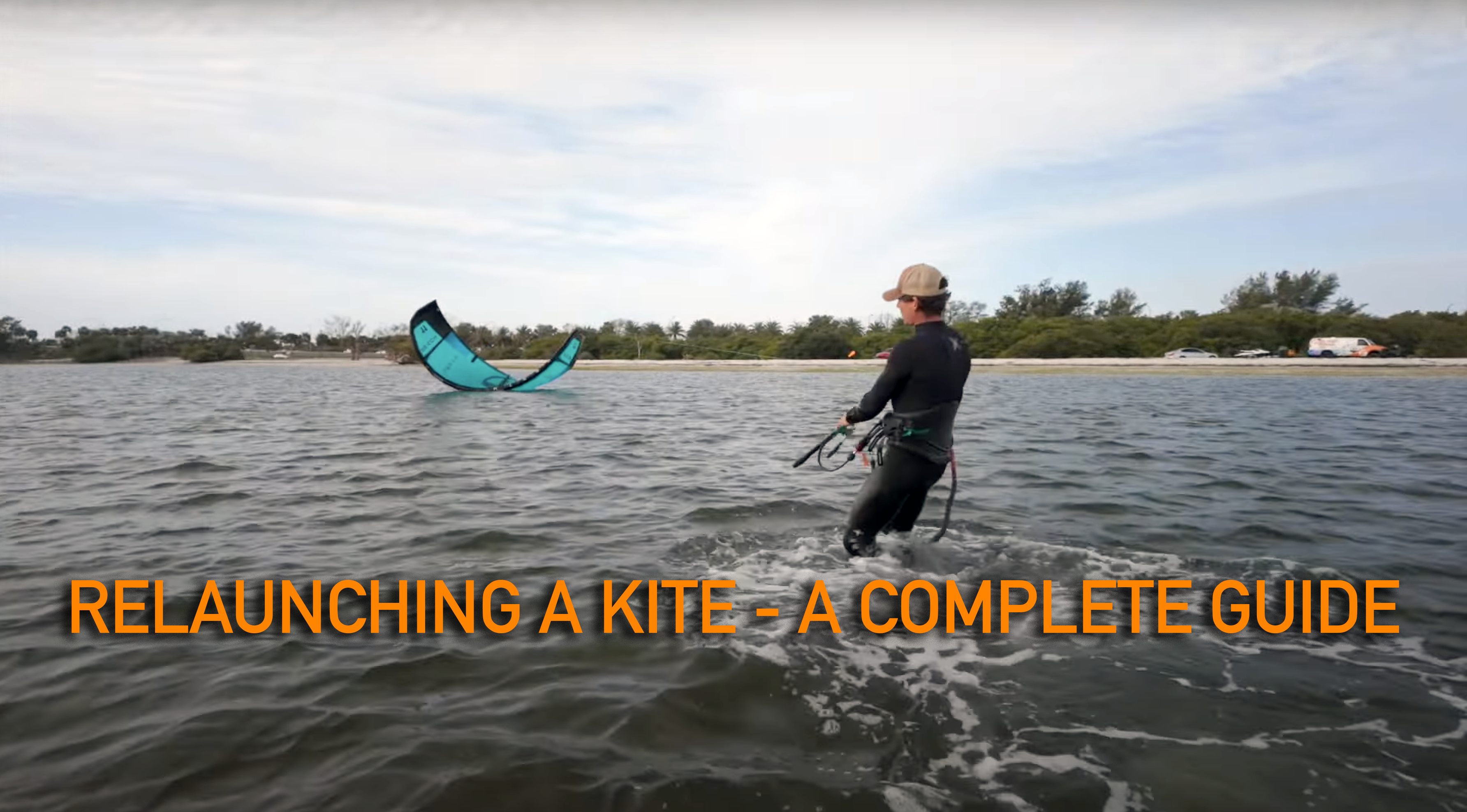 How do I relaunch my kite? How do I relaunch in light wind or when kitefoiling?