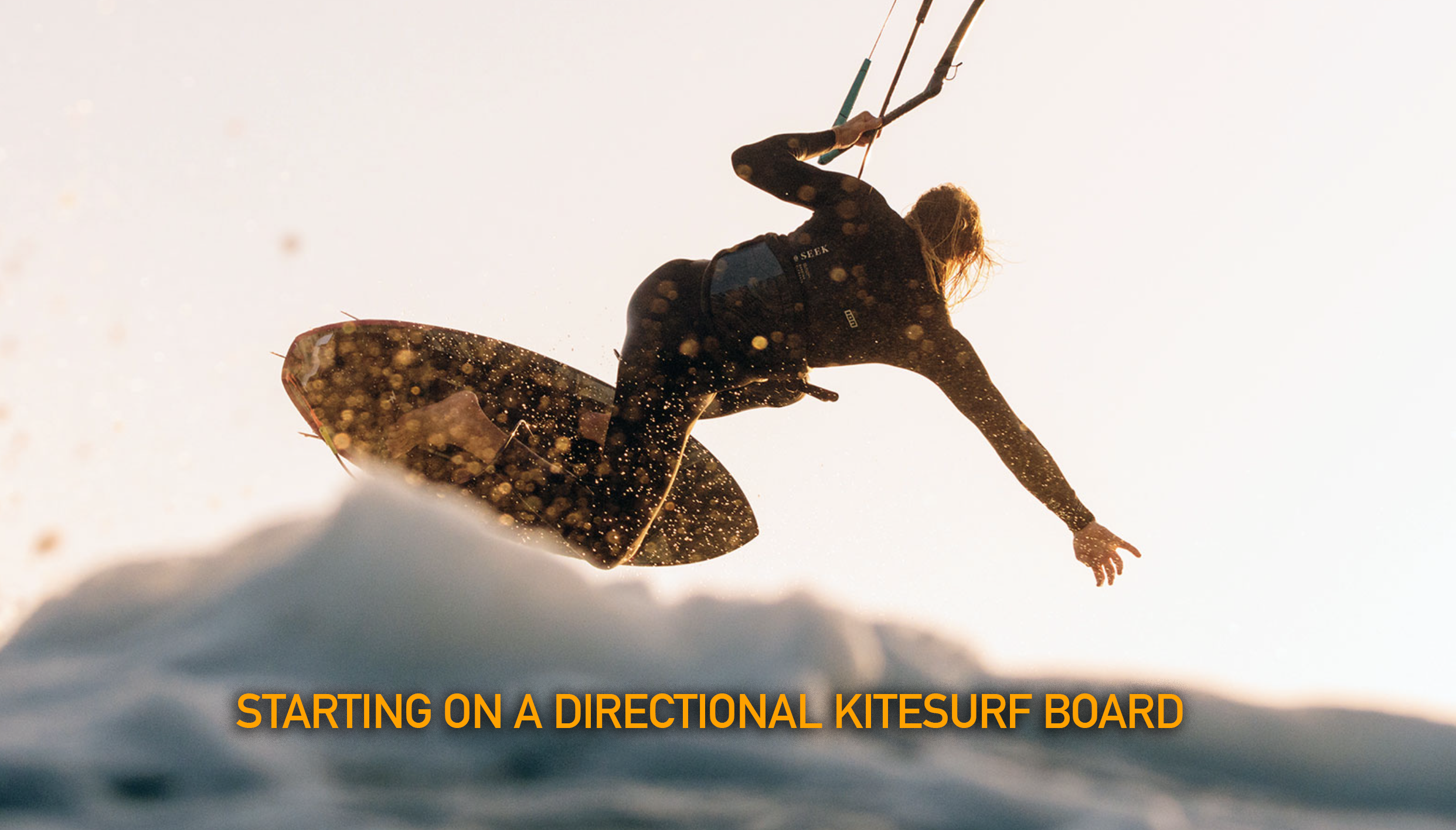 How do I use a directional kitesurf board?