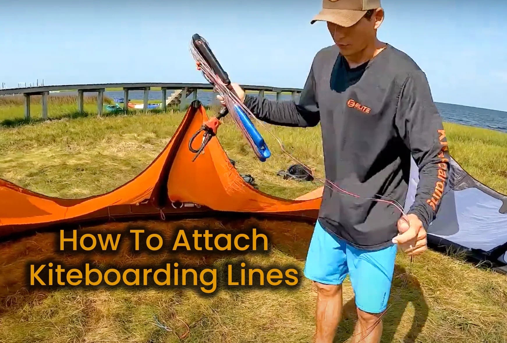 How Do I Attach Lines to a Kiteboarding Kite?