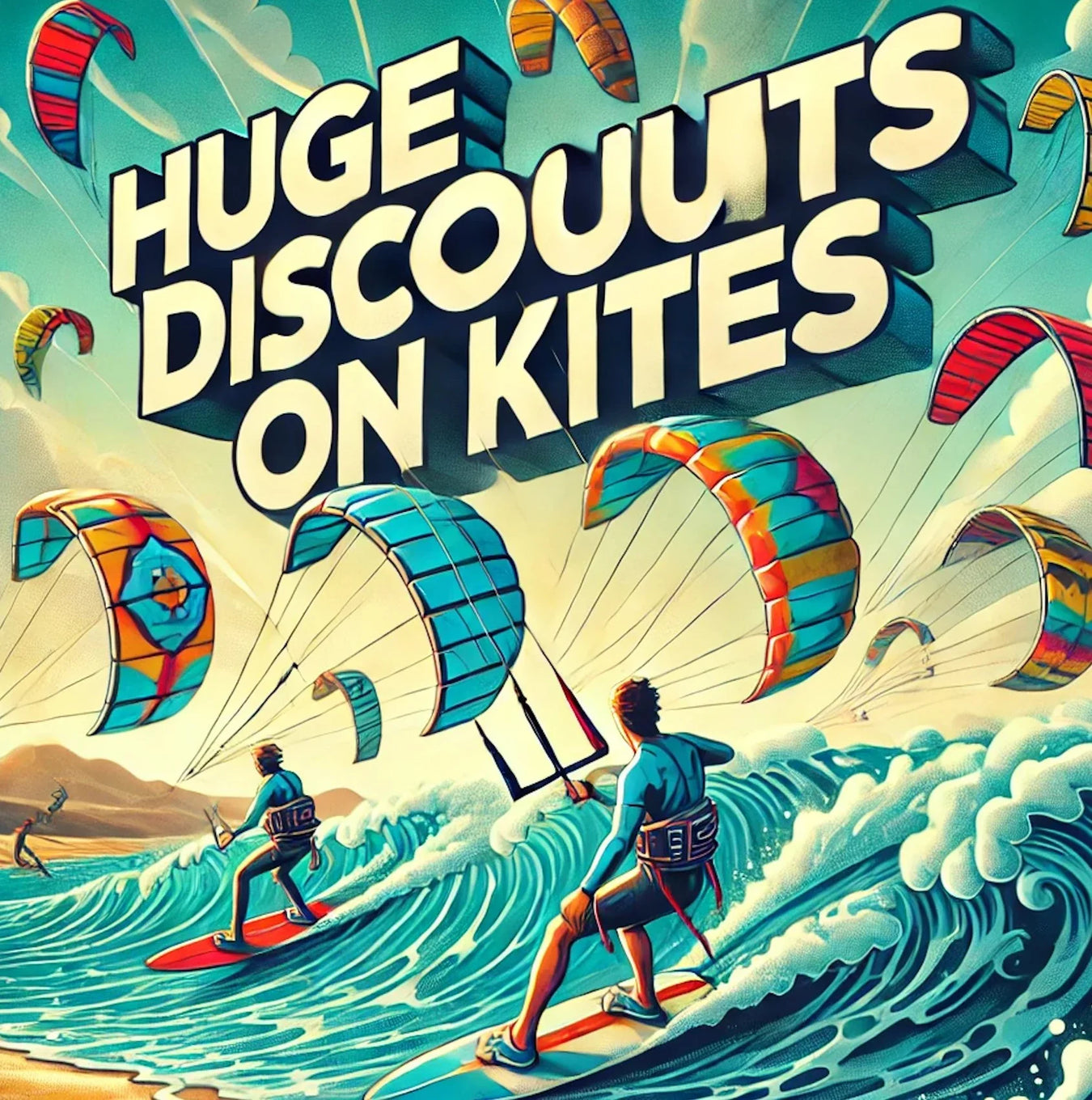 Discounted kiteboarding Kites
