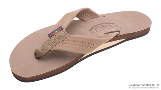 Rainbow Single Womens Layer Arch Support Premier Leather with 1" Strap