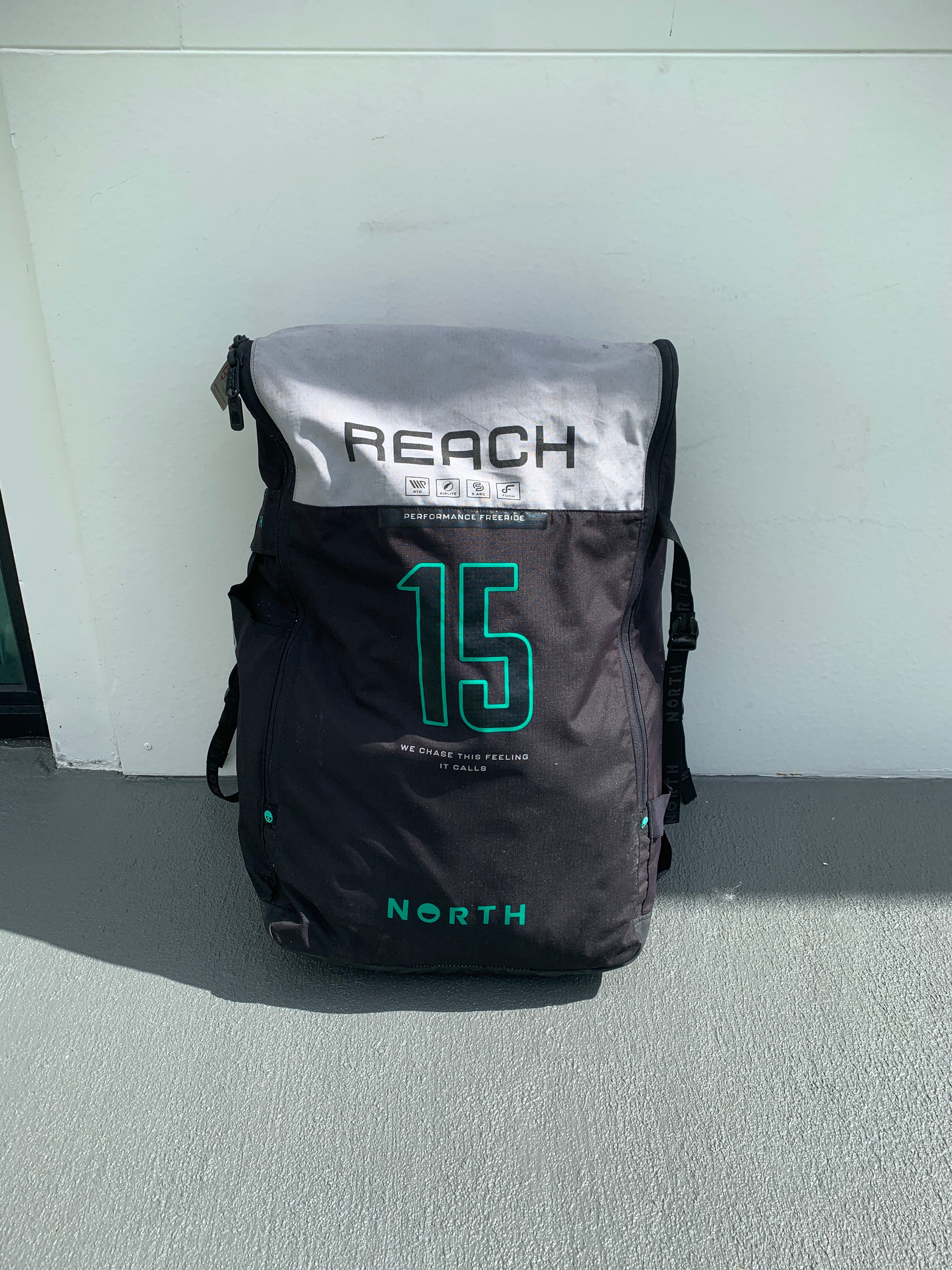 2025 North Reach Kite Rubine Red 15m Demo