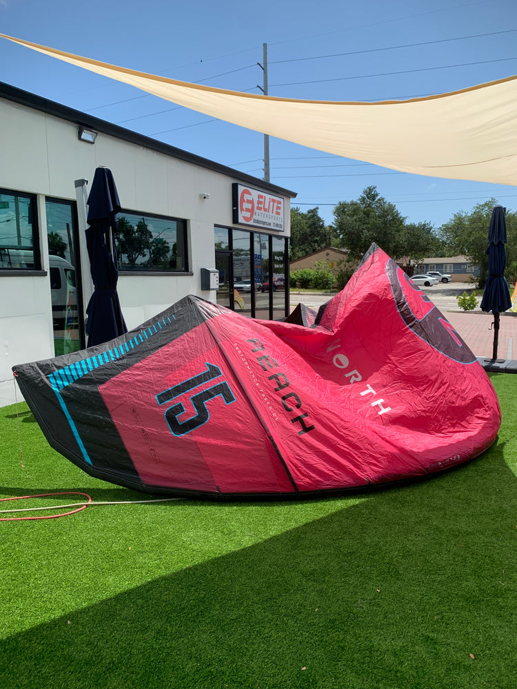 2025 North Reach Kite Rubine Red 15m Demo
