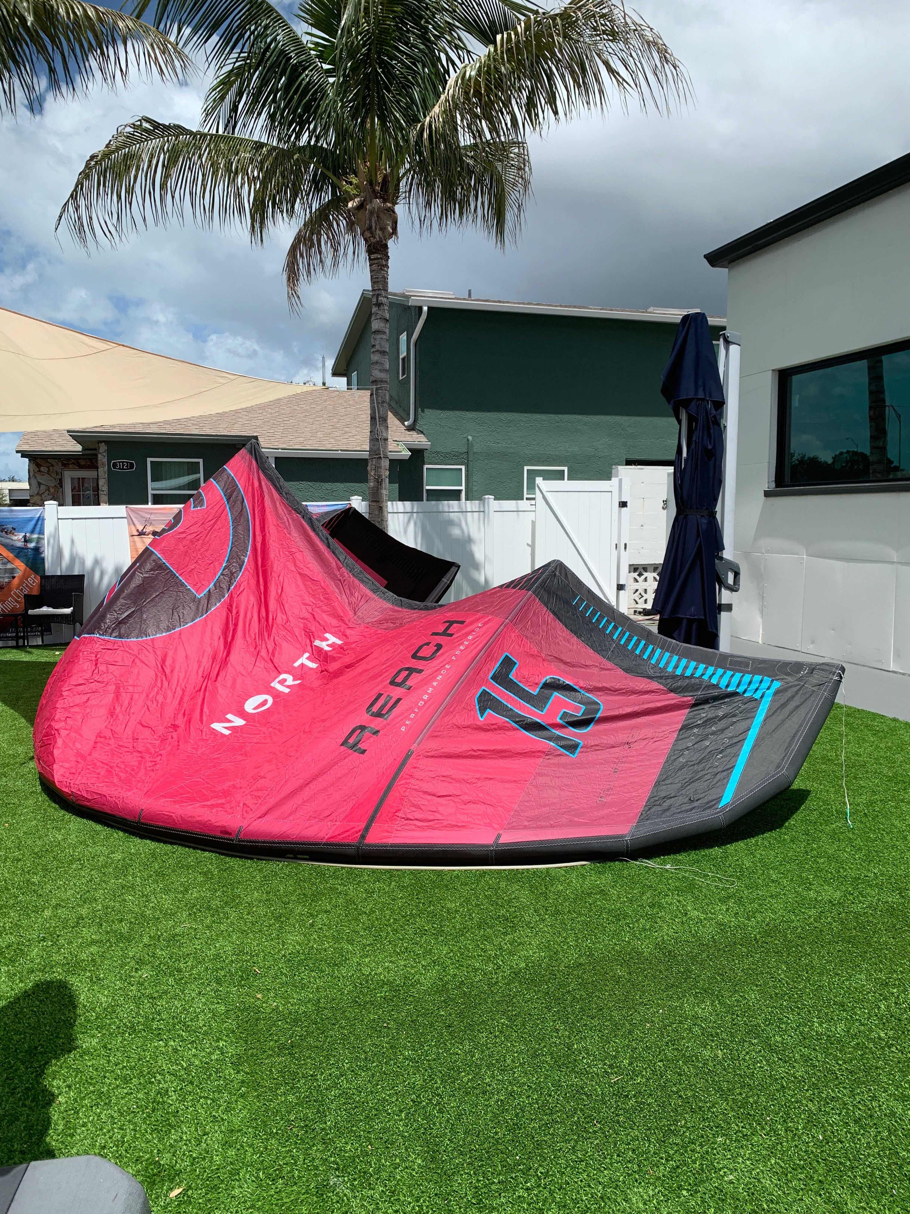 2025 North Reach Kite Rubine Red 15m Demo