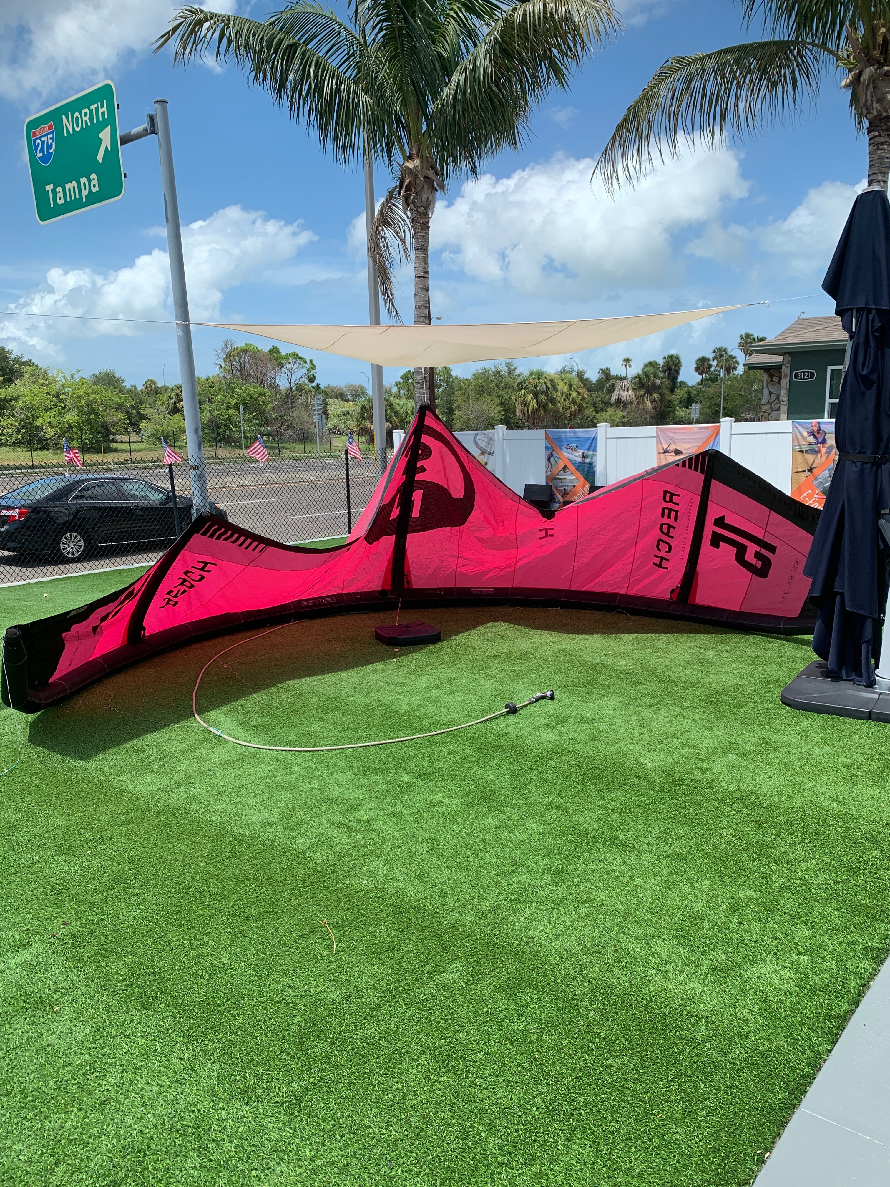 2025 North Reach Kite Rubine Red 15m Demo