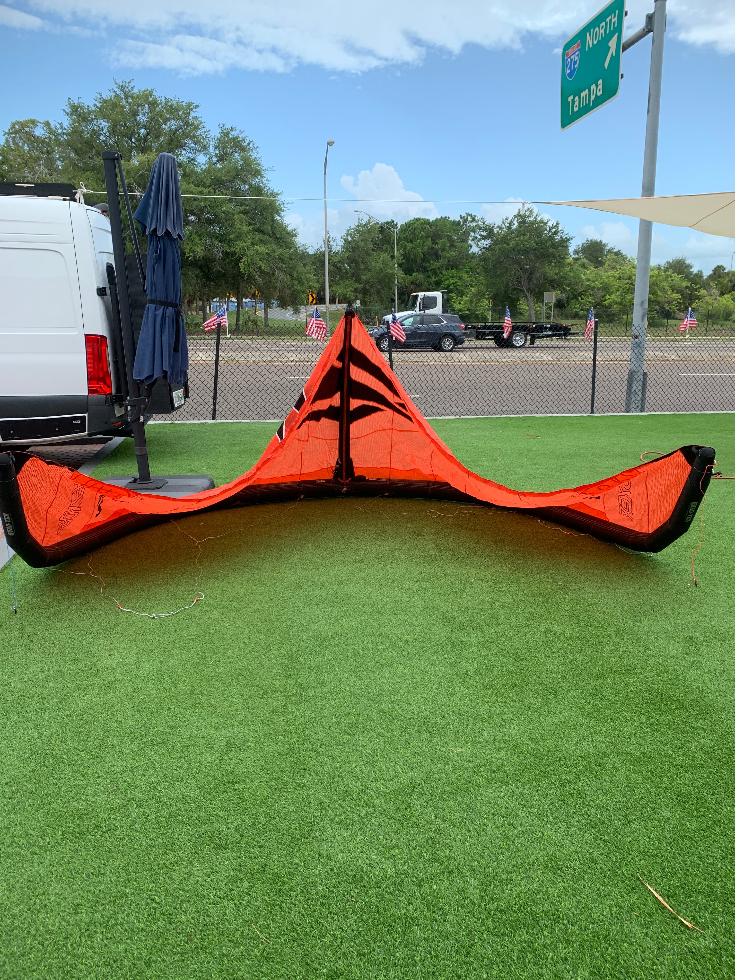 2025 Naish Boxer 9m Kite Coral Demo