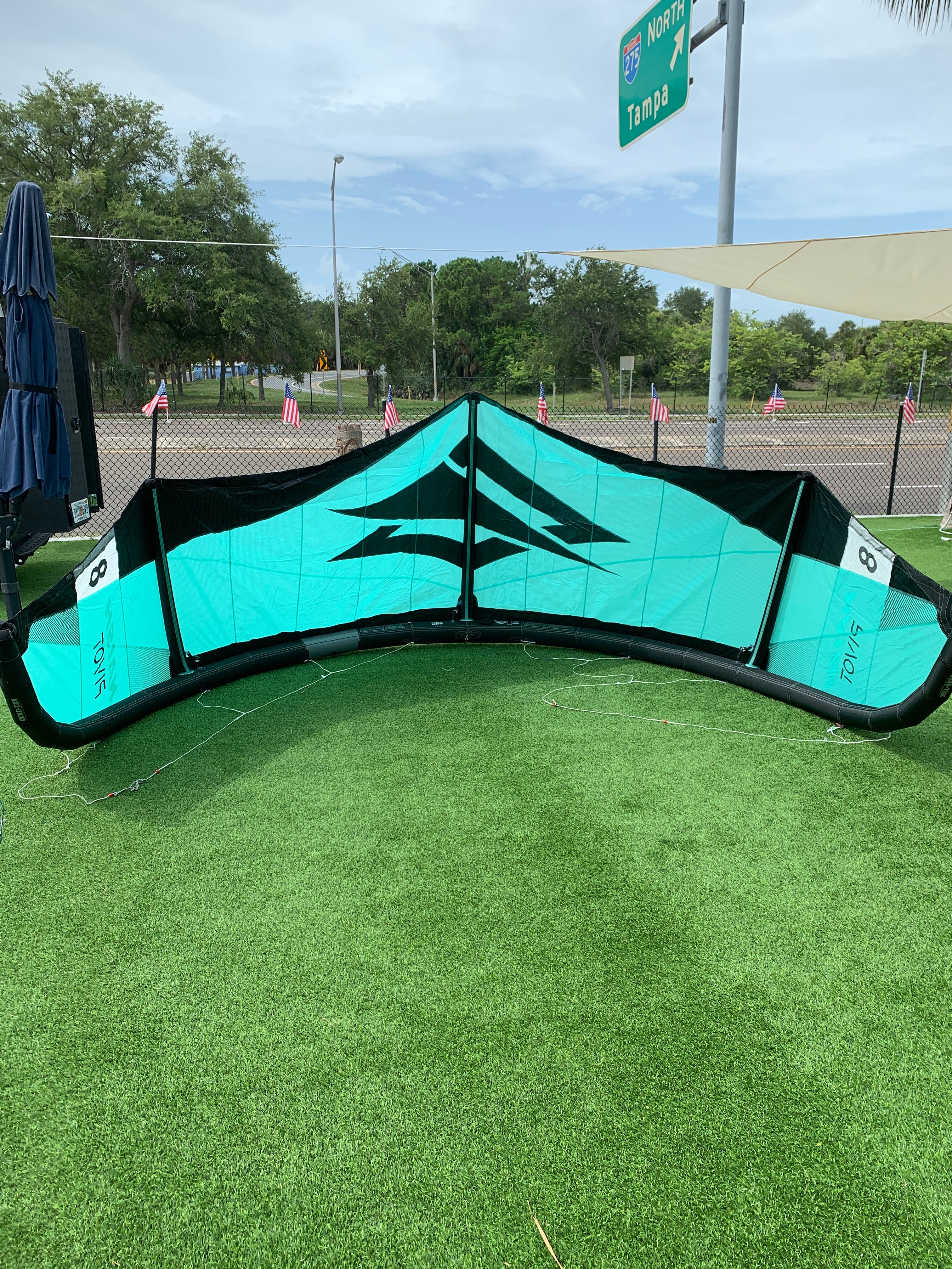 2025 Naish Pivot 8m Blue Kite Demo