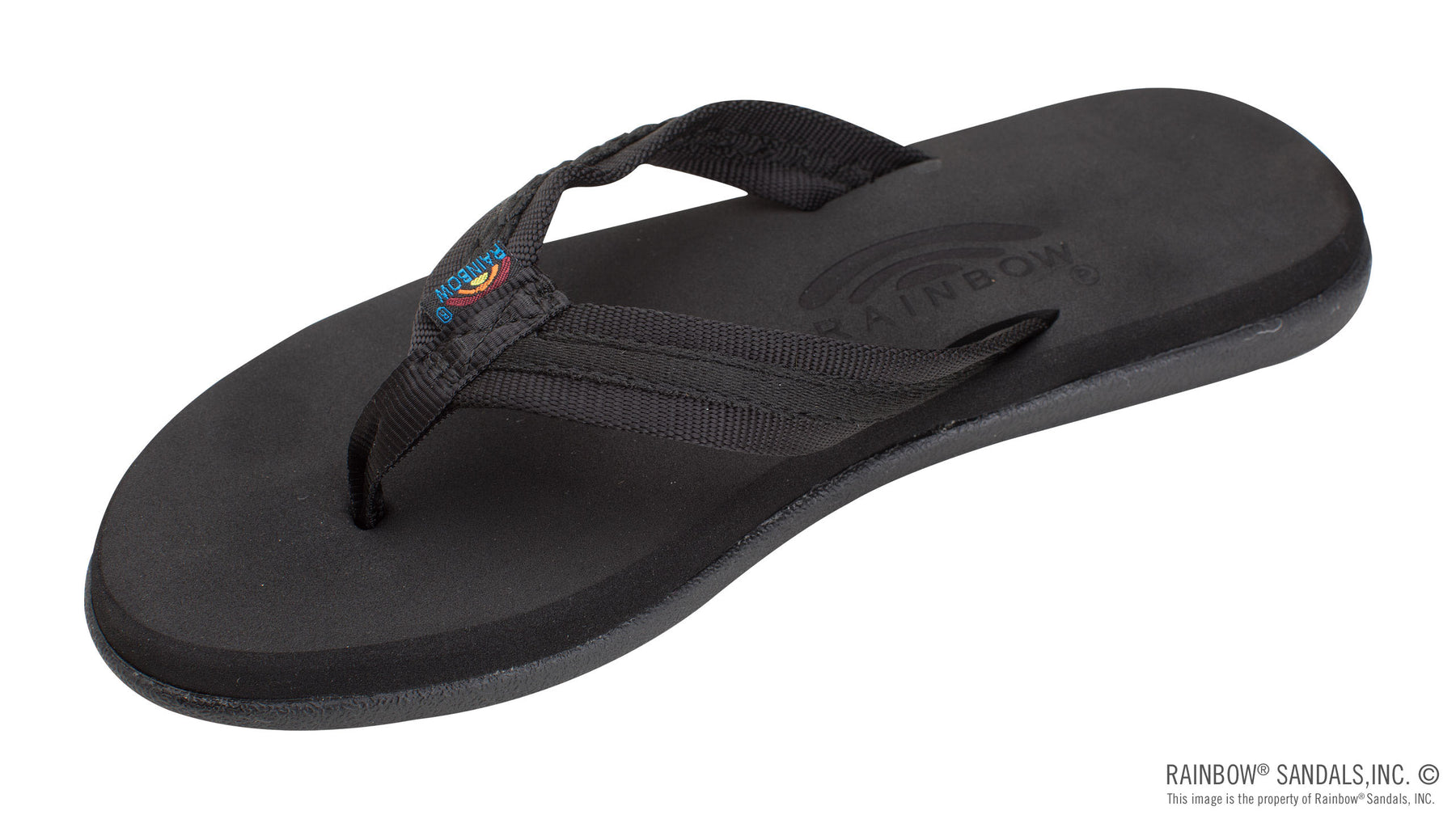 Rainbow The Paisley – Ladies Soft Top Rubber with a 3/4" Nylon Flirty Braidy Strap