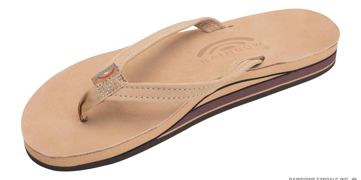 Rainbow Sandals Mens Double Layer Arch Support Premier Leather