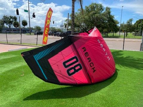 2025 North Reach Kite Rubine Red 8m Demo
