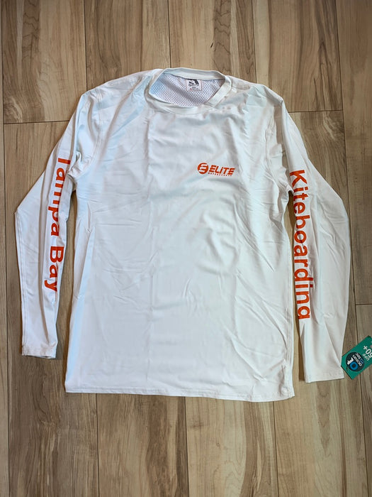 Elite White Longsleeve Vent Shirt