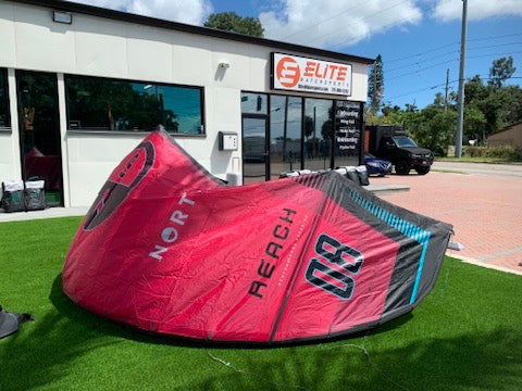 2025 North Reach Kite Rubine Red 8m Demo