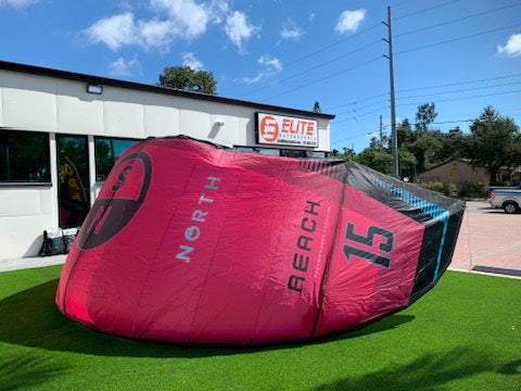 2025 North Reach Kite Rubine Red 15m Demo
