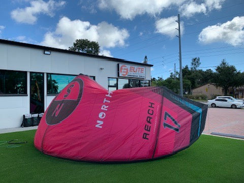 2025 North Reach Kite Rubine Red 17m Demo