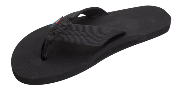 Rainbow Sandals The Cloud - Soft Rubber Top Black Polyester Strap